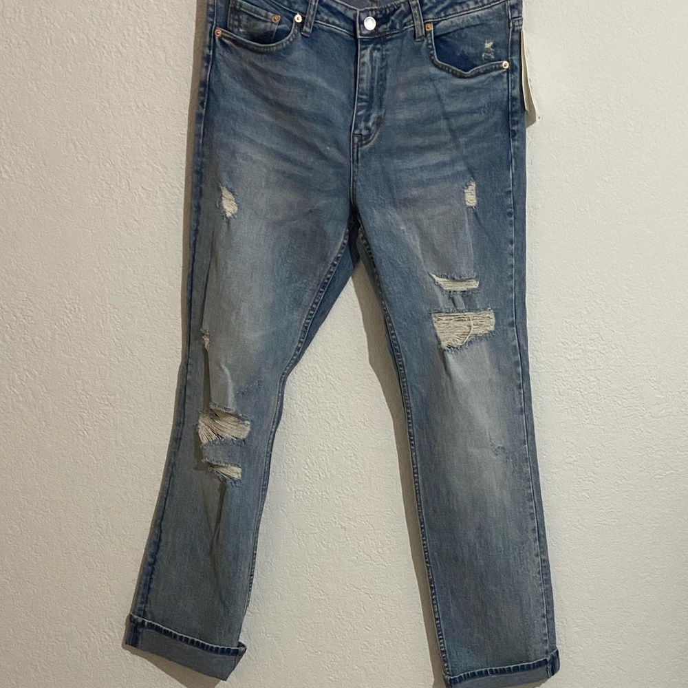 H&M High Waist Straight Jeans
